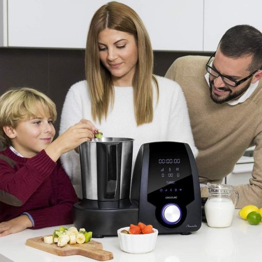 Cecotec Robot de Cuisine Mambo Black. 23 Fonctions, 10 Niveaux de Température, 1700W, 2,5 kg de Pate, Cruche de 3,3L, 10 Vitesses, Minuterie, Température Réglable de 37 °C à 120 °C - Image 72