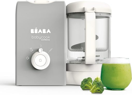 BéABA, Babycook Solo, Robot Bébé 4 en 1 Mixeur-Cuiseur, Cuisson Vapeur, Diversification alimentaire, Petits pots bébé maison, Noir - Image 10