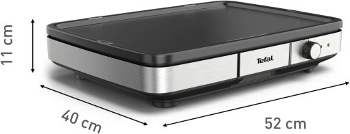 Tefal Plancha Electrique Maxi Plancha XXL 10/12 Personnes Plancha Intérieur Et Extérieur Inox CB690D12 - Image 2