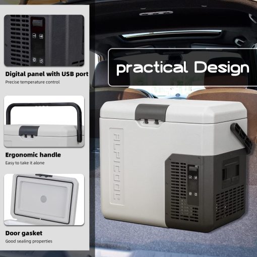Alpicool LGMP8 8L Glaciere Portable Réfrigérateur Voiture Camping Congélateur 12/24V Mini Frigo pour Maison, Bureau ou Pique-Nique en Plein Air/ -20 à 20℃(Batterie Non Incluse) - Image 12