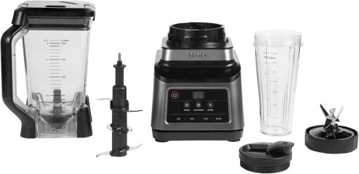 Ninja Robot de cuisine avec 4 programmes automatiques ; hacher, réduire en purée, trancher, mélanger, et 3 vitesses manuelles, bol de 2,1L, 850W, lave-vaisselle, noir BN650EU - Image 12