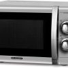 SCHNEIDER - SMW25VMS - Microwave - Grill - 25 liters - 900 watts - Vintage - Timer - Silver