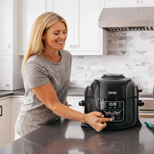 Ninja Foodi MINI 6-en-1 4.7L Multicuiseur, Autocuiseur Multifonction, Friteuse, 6 fonctions de cuisson dont Cuisson lente et Vapeur, 1460W, Gris/Noir OP100EU - Image 16