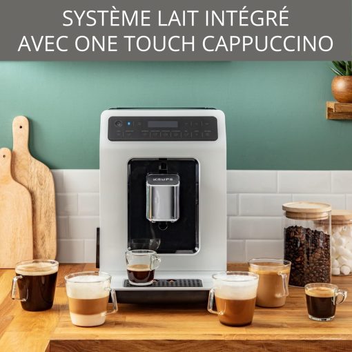 KRUPS Evidence Eco-Design Automatic Cappuccino and Espresso Machine, Exceptional Taste, Quattro Force, Milk-Based Drinks with One-Touch System, 8 Preset Drinks, EA897A - Image 11
