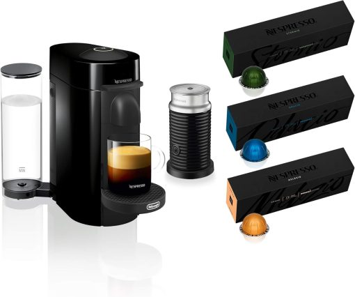 Nespresso Vertuo Plus Coffee and Espresso Maker By De'Longhi, Ink Black - Image 53