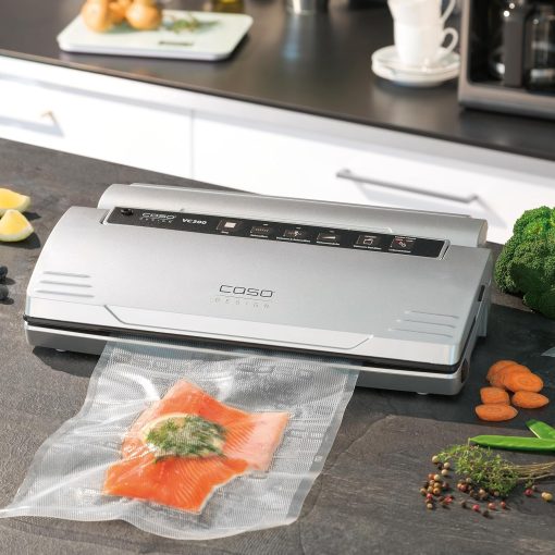 CASO VC300 Vacuum Sealer 8x Longer Freshness, Double Welding, Adjustable Vacuum Thickness, with Film Box, Cutter, 2 Rolls of Professional Film, Flexible - Image 6