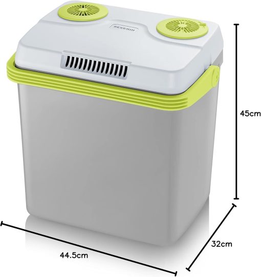 Severin Glacière électrique, 25 L, Inclus 3 cables d'alimentation Dont allume-cigare12 V et cable USB, Vert/Gris, KB 2925 - Image 9