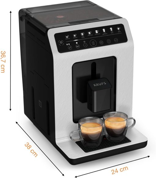 KRUPS Evidence Eco-Design Automatic Cappuccino and Espresso Machine, Exceptional Taste, Quattro Force, Milk-Based Drinks with One-Touch System, 8 Preset Drinks, EA897A - Image 38