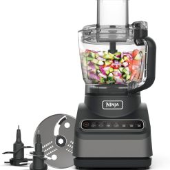 Ninja 2-en-1 Blender avec 3 programmes automatiques, mixeur avec 4 réglages manuels, bol de 2,1 L et tasse de 700 ml, 1200 W, pièces lavables en lave-vaisselle, Auto-iQ, noir BN750EU