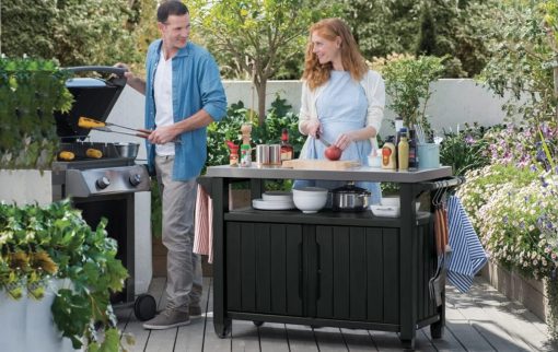 KETER Desserte barbecue gris UNITY XL - 207 litres - 134 x 51.7 x 89.6 cm - Image 6