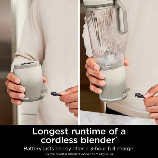 Ninja Blast Max, Portable Blender + Twist & Go, Personal Smoothie, Blend, Ice Crush, 3 Programs, Cordless, 22 oz removable Vessel, Dishwasher Safe, Leakproof, Navy, BC251NV - Image 60