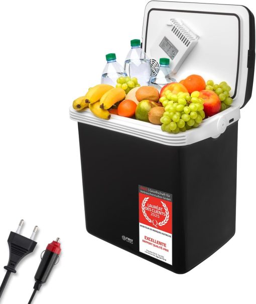 TZS First Austria 32L Portable Electric Cool Box Mini Fridge 12V 230V Car Camping Cooler Box Thermoelectric Cooler Box - Image 3