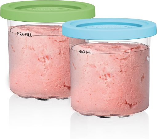 Ninja NC301 CREAMi Ice Cream Maker, for Gelato, Mix-ins, Milkshakes, Sorbet, Smoothie Bowls & More, 7 One-Touch Programs, with (2) Pint Containers & Lids, Compact Size, Perfect for Kids, Silver - Image 7