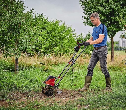 Einhell Motobineuse électrique GC-RT 1545 M (puissance de 1 500 W, moteur série, interrupteur de sécurité 2 points, débrayage anti-surcharge, guidon repliable, fraises de binage robustes) - Image 13