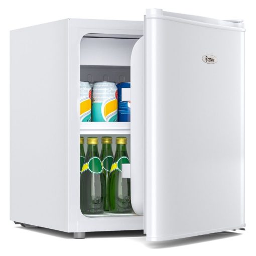 Mini Réfrigérateur 48L, 2 niveaux et porte-bouteille, bac à légumes, Silencieux 230V, 46 x 44 x 49 cm, Blanc - Image 14