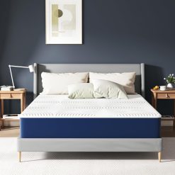 Matoresu Double Mattress 160 x 190 cm Memory Foam Height 25 cm Medium Rigid H3 Ergonomic 7 Zone Cold Foam Comfortable Breathable Fabric Cover
