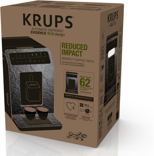 KRUPS Evidence Eco-Design Automatic Cappuccino and Espresso Machine, Exceptional Taste, Quattro Force, Milk-Based Drinks with One-Touch System, 8 Preset Drinks, EA897A - Image 39