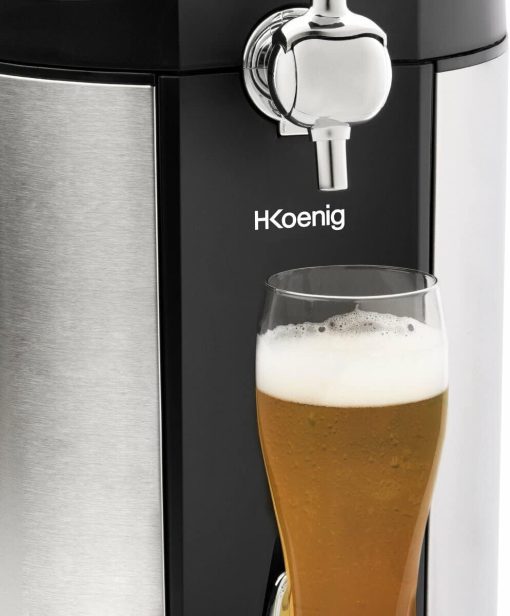 H.Koenig Tireuse à Bière compatible tous F?ts Universels Pressurisés de 5L Inox BW1778, Machine, Pompe, Pression domestique, Professionnelle, Universelle, Refroidissement intégré 4°C - Image 8