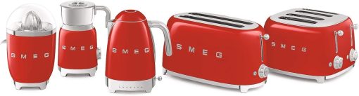 Smeg, Bouilloire à Température Variable KLF04RDEU 1,7 L, Plusieurs Température, Filtre Anticalcaire Lavable, Arrêt Automatique de Sécurité, Indicateur de Niveau d'Eau, Range Cable, 2400W, Rouge - Image 6
