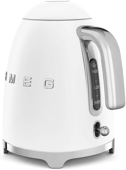 Smeg, Bouilloire électrique KLF03PGEU 1,7 L, Filtre Anticalcaire Lavable, Arrêt Automatique de Sécurité, Indicateur de Niveau d'Eau, Base Antidérapante, Range Cordon, Puissance 2400W, Vert d'Eau - Image 79