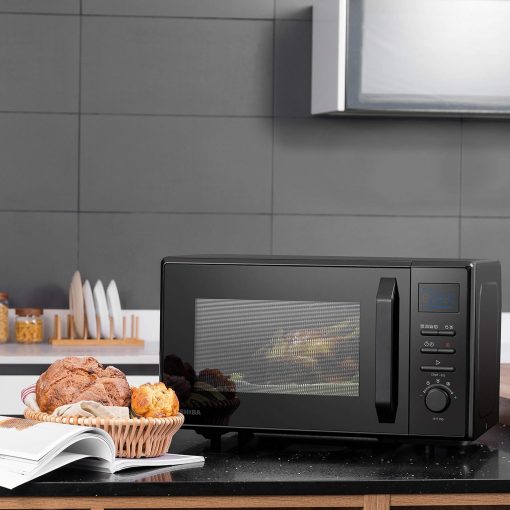 Toshiba Micro-Ondes 3-en-1 23L MW2-AG23PF(BK), Micro-ondes sur Pied avec Fonction Grill & Combi, Grill 900W/1000W, Fonction ECO, Plateau Tournant avec Mémoire de Position, Noir - Image 34