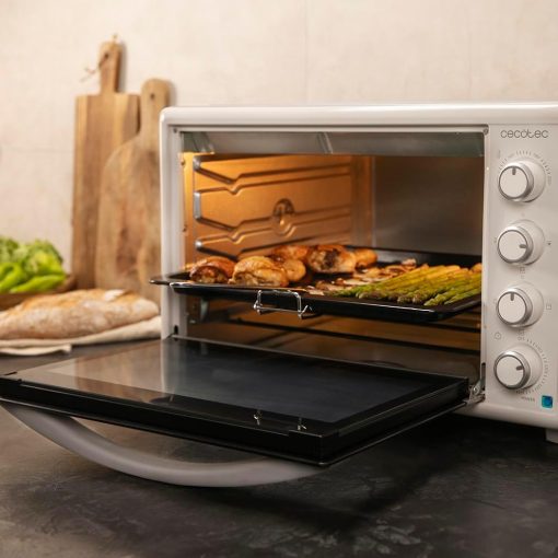 Cecotec Bake&Toast 4600 White Gyro Table Convection Oven 46 Liter, 2000 W, Interior Light, 12 Functions, Temperature up to 230o, Double Glazed Door, Includes Spit - Image 40