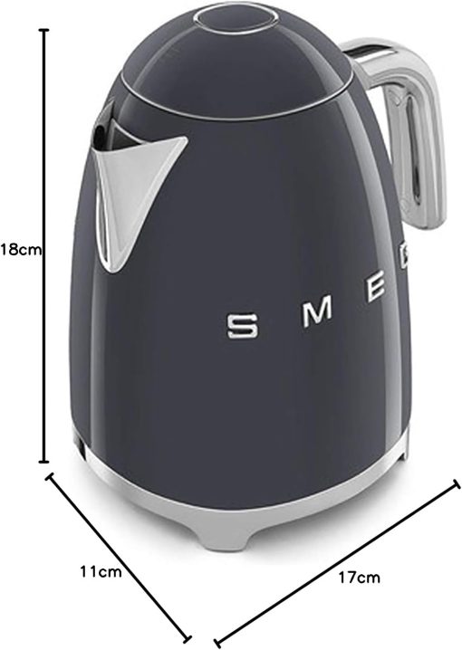 Smeg, Bouilloire électrique KLF03PGEU 1,7 L, Filtre Anticalcaire Lavable, Arrêt Automatique de Sécurité, Indicateur de Niveau d'Eau, Base Antidérapante, Range Cordon, Puissance 2400W, Vert d'Eau - Image 70
