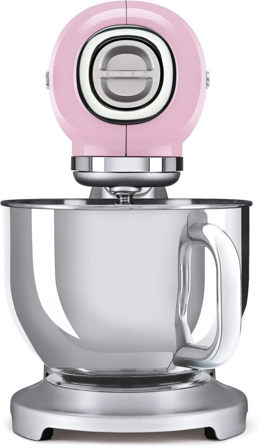 Smeg, Robot Patissier SMF02BLEU, 10 Niveaux de Vitesse, Fonction Mise en Marche Progressive, Bol 4,8 L, Verrouillage Moteur de Sécurité, Batteur Plat, Crochet et Couvercle Fournis, 800W, Noir - Image 15