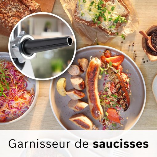 Bosch ProPower MFW67440 Hachoir à viande polyvalent – Jusqu'à 3,5 kilos de viande par minute – Puissance de 700 W, Noir - Image 16