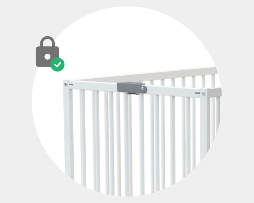 WEBABY - Lit bébé pliant 60x120cm Blanc | Bois massif | Dès la naissance |Confort de sommeil | Sommier à lattes | Compact | Transportable | Pliable |Gain de place | Lit de voyage - Image 9