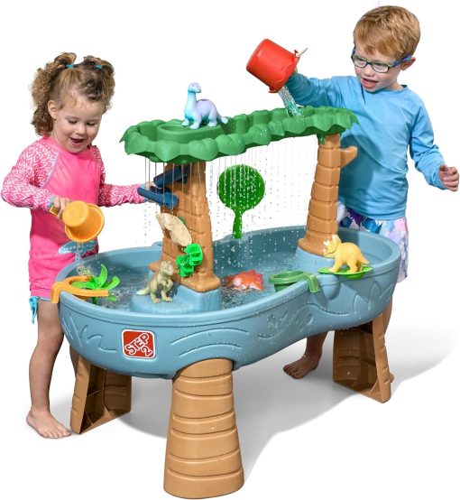 Step2 Rain Shower Splash Table d'eau avec 13 Accessoires - Bleu & Vert | Table Jeux d'eau | Table d’activité pour Le Jardin, Table Activité Eau | Table d'eau Extérieur - Image 6