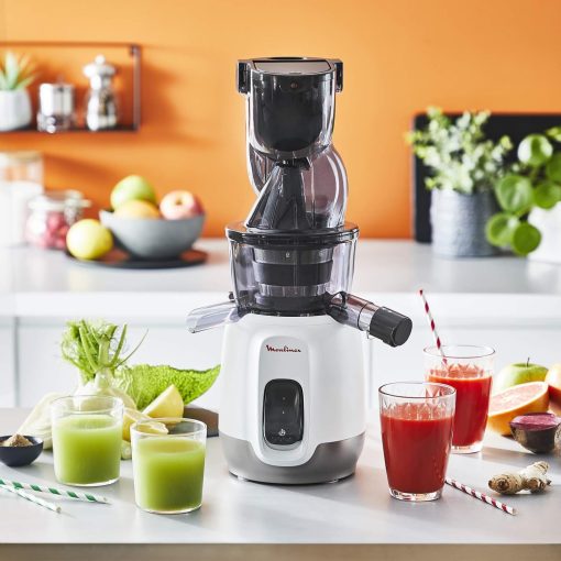 Moulinex Juice & Clean ZU420E10 Fruit and Vegetable Juice Extractor, Vitamin Juice, Press, 150 W, 42 to 83 RPM, Fresh Fruit Juice, Jam, Grout, Sorbet, Automatic Cleaning - Image 10