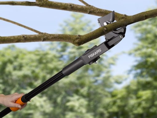 Fiskars Coupe-Branches Multifonctions Télescopique, pour Bois vert et Rameaux, Revêtement antiadhésif, Lame en acier/manche en aluminium, longueur 2,4 - 4 m, noir/orange, UPX86, 1023624 - Image 53