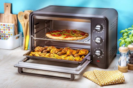 Moulinex Optimo OX484810 Convection Oven, 39 L, 6 Cooking Modes with Thermostat up to 240° and Timer Up to 120 Minutes, Reversible Baking Plate and Grills, Compact Design - Image 5