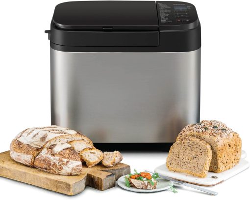 Panasonic SD-YR2550SXE Automatic Bread Maker, Raisin, Nut and Yeast Dispensers, 31 Auto Programs, Dual Temperature Sensor, 13 Hour Digital Timer, LCD Display, Silver