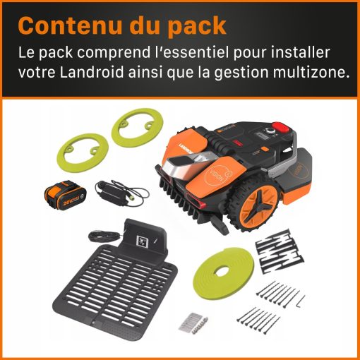 WORX LANDROID Vision WR206E.1, Robot Tondeuse sans Fil périphérique 600 m2 Surf.Max 700 m2, Installation en 30 Min, Caméra 4K + IA Adaptative, évite Tous Les Obstacles, Coupe des Bordures, Multizone - Image 74