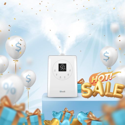 LEVOIT OasisMist 1000S (10L) Smart Humidifier for Home Large Room Bedroom, Last 100 Hours Suitable for Indoor Plant, Cover up to 600ft2, Easy Top Fill, Remoter & Voice Control, Auto Mode, Quiet, White - Image 21