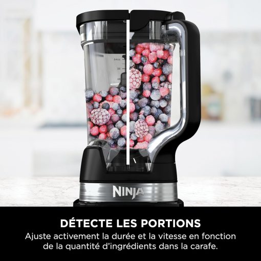 Ninja Detect Power Blender Processor Pro 3-en-1, mixeur 1200W, bol à mélanger, lame malaxeur, gobelet individuel, récipient, pétrir, mixer, hacher et mélanger, noir, TB401EU - Image 37