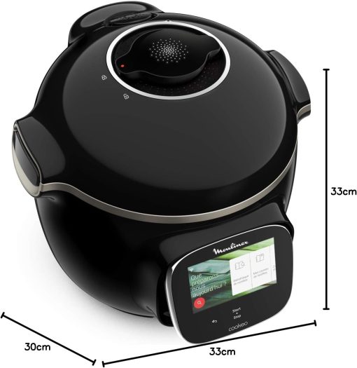 Moulinex Cookeo Touch Wifi, Multicuiseur intelligent avec écran tactile, Recettes via Wifi, Compatible Extra Crisp Air Fryer, Inclus Moule à gateau 18 cm, YY5297FB - Image 11