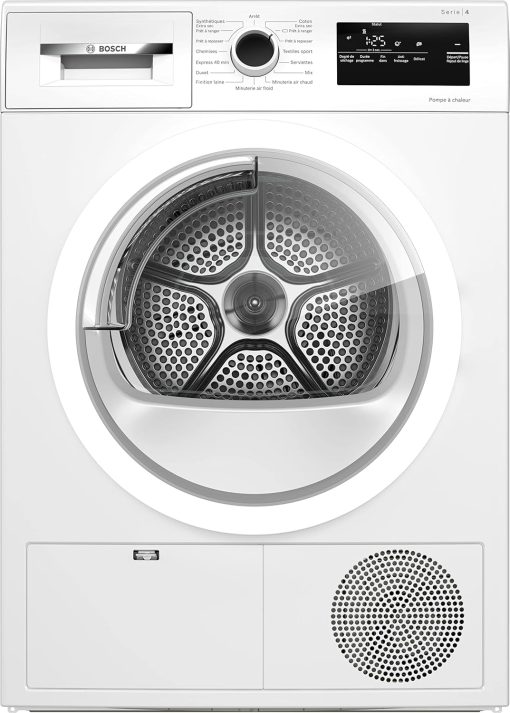 Bosch Electroménager Sèche-linge pompe à chaleur WTH83V13FR - Série 4-8 kg - 112 L - Design AntiVibration - Blanc, Blanche - Image 3