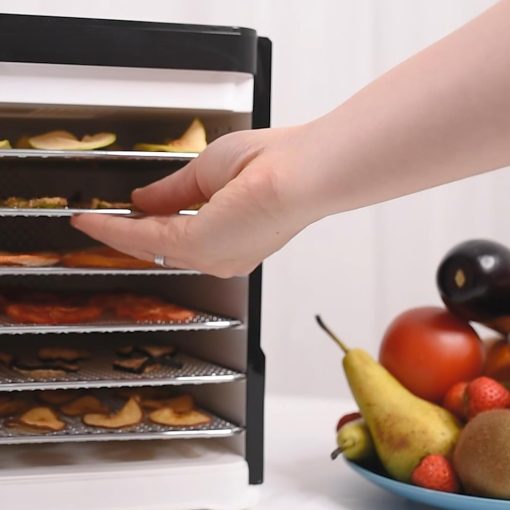 Nebula Déshydrateur Alimentaire | 6 Plateaux Acier Inoxydable | Contr?le Tactile LED | Température Réglable 35-70°C | Deshydrateur Fruits Et Légumes | Deshydratateur Alimentaire | 400W - Image 4