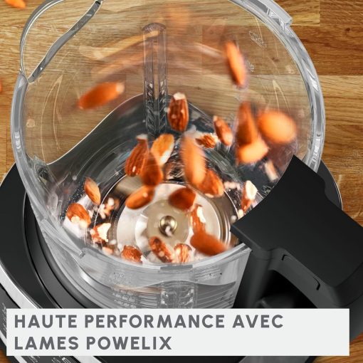 Moulinex Perfectmix Cook blender chauffant à haute vitesse, 10 programmes automatiques, 1400 W, YY5607FG, Noir et Transparent, Métal - Image 10