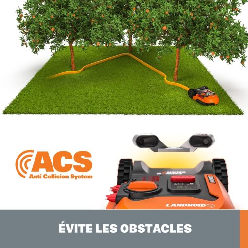 WORX LANDROID Vision WR206E.1, Robot Tondeuse sans Fil périphérique 600 m2 Surf.Max 700 m2, Installation en 30 Min, Caméra 4K + IA Adaptative, évite Tous Les Obstacles, Coupe des Bordures, Multizone - Image 35