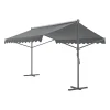 Store banne autoportant à double pente 400 x 300 x 260 cm gris foncé 03_0008294
