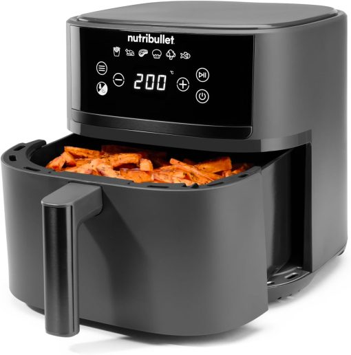 nutribullet Air Fryer Double Tray 8L with 8 Functions, 2300W Oil-Free Air Fryer, Hot Air Fryer with 8 Cooking Modes, and Also Bake, Frying, Grill All Your Food, Black, NBA081B - Image 17