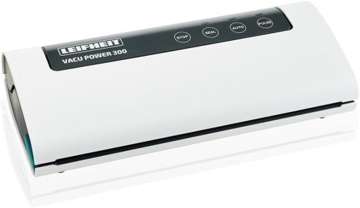 Leifheit Machine de mise sous vide alimentaire Vacu Power 500, appareil pour emballage sous vide + 10 sacs sous vide alimentaire (20 x 30 cm) - Image 3