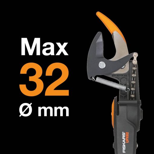 Fiskars Coupe-Branches Multifonctions Télescopique, pour Bois vert et Rameaux, Revêtement antiadhésif, Lame en acier/manche en aluminium, longueur 2,4 - 4 m, noir/orange, UPX86, 1023624 - Image 18