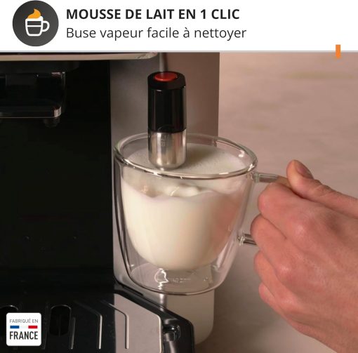 Krups Sensation C50, Machine à café grains, machine expresso, 5 boissons accès direct, Interface tactile, Facile à utiliser, Nettoyage automatique, Buse vapeur Cappuccino, Fabriqué en France EA910810 - Image 19