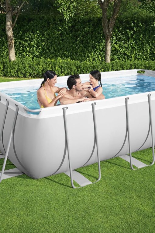 Piscine Hors Sol 404 x 201 x 100 cm BESTWAY Rectangulaire Power Steel? Piscine Tubulaire - Image 2