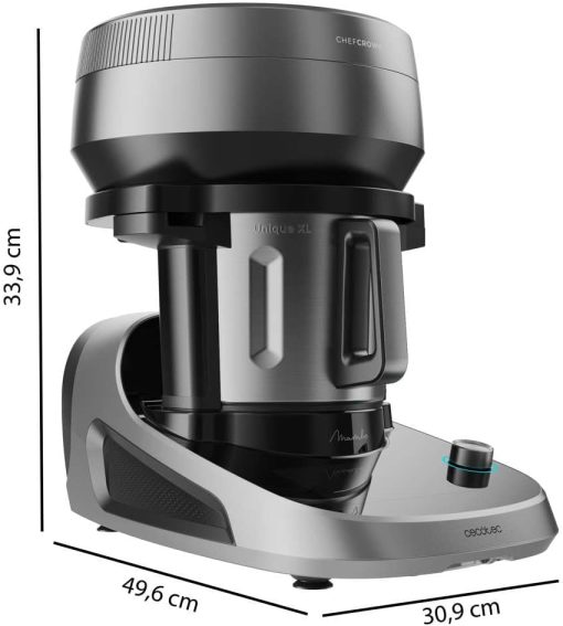 Cecotec Robot de Cuisine Mambo Black. 23 Fonctions, 10 Niveaux de Température, 1700W, 2,5 kg de Pate, Cruche de 3,3L, 10 Vitesses, Minuterie, Température Réglable de 37 °C à 120 °C - Image 36